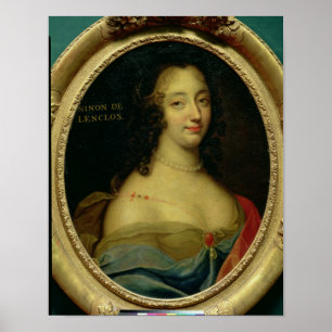 Affiche Portrait de Ninon de Lenclos