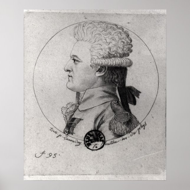 Affiche Portrait de Pierre Charles de Villeneuve (Devant)