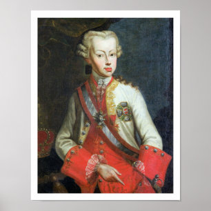 Affiche Portrait de Pietro Leopoldo di Lorena, c.1750