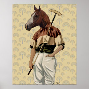 Affiche Portrait de Polo Horse