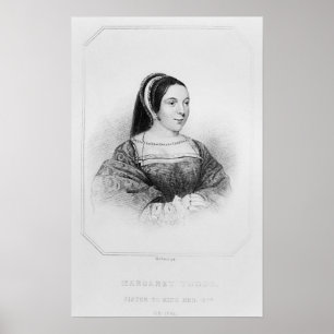 Affiche Portrait de reine de Margaret Tudor de l'Ecosse