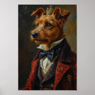Affiche Portrait de Renard Terriers à poil dur Royal