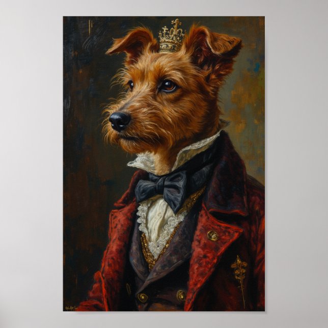 Affiche Portrait de Renard Terriers à poil dur Royal (Devant)