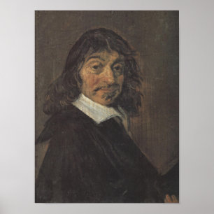 Affiche Portrait de René Descartes par Frans Hals