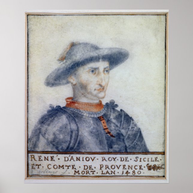 Affiche Portrait de René I Duc d'Anjou (Devant)