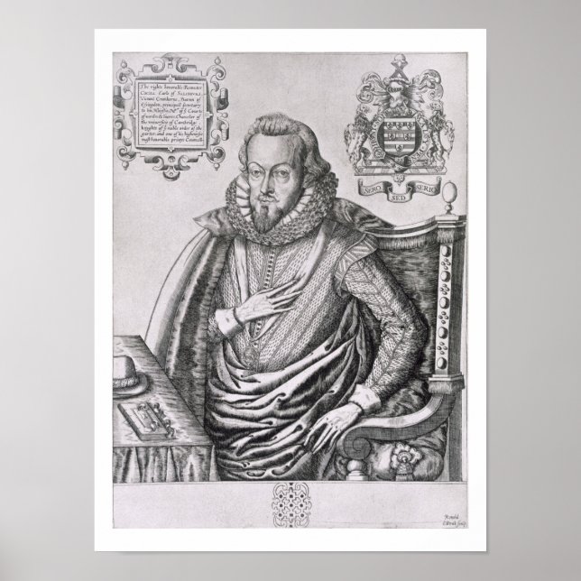 Affiche Portrait de Robert Cecil (1563-1612) (Devant)