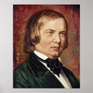 Affiche Portrait de Robert Schumann