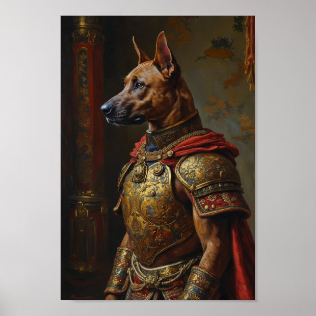 Affiche Portrait de Royal Thai Ridgeback (Devant)