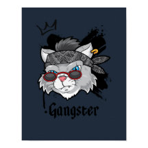 Portrait de rue Gangster Cat