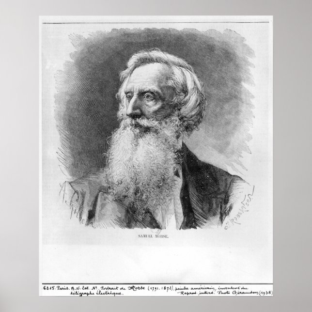 Affiche Portrait de Samuel Morse (Devant)