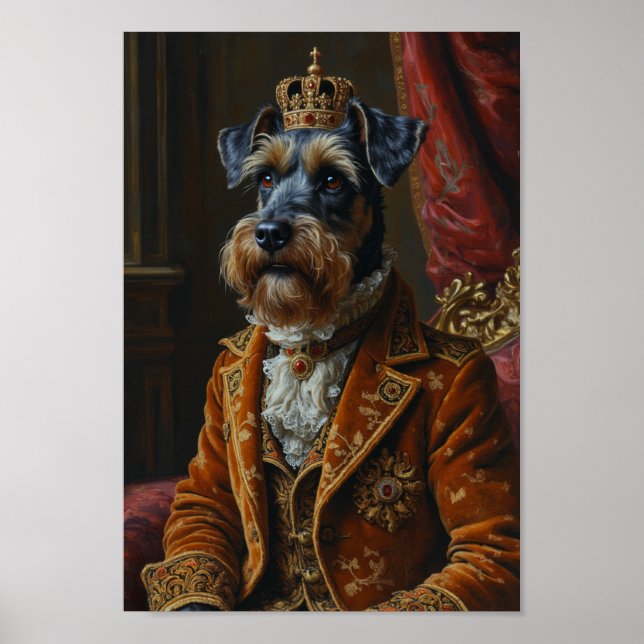 Affiche Portrait de Schnauzer Royal (Devant)