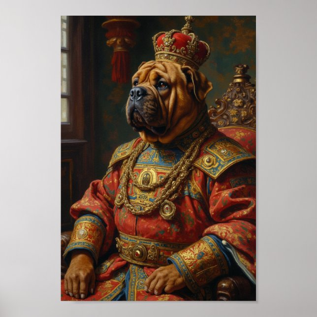Affiche Portrait de Shar-Pei Royal (Devant)