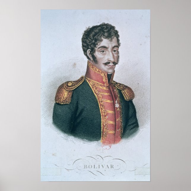 Affiche Portrait de Simon Bolivar (Devant)