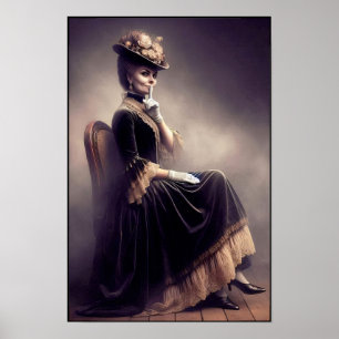 Affiche Portrait de socialite riche et puissant de l'ère v