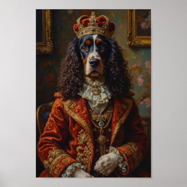 Affiche Portrait de Springer Spaniel Royal (Devant)
