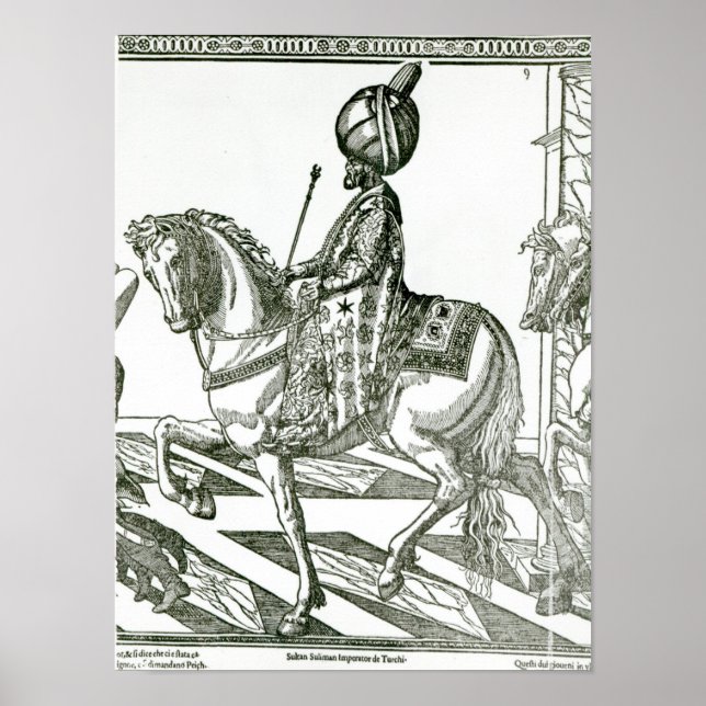 Affiche Portrait de Suleiman le Magnifique (Devant)