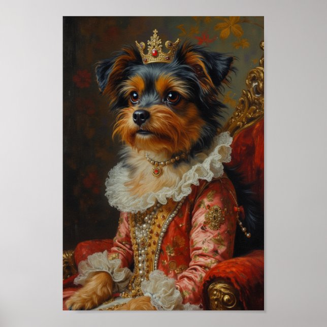 Affiche Portrait de Terrier Royal Biewer (Devant)