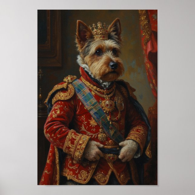 Affiche Portrait de Terrier Royal Dandie Dinmont (Devant)