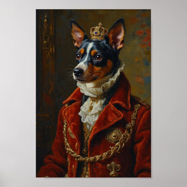 Affiche Portrait de Terrier Royal Rat (Devant)
