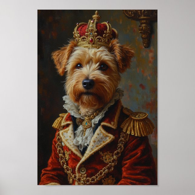 Affiche Portrait de Terrier Wheaten Royal (Devant)