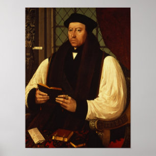 Affiche Portrait de Thomas Cranmer 1546