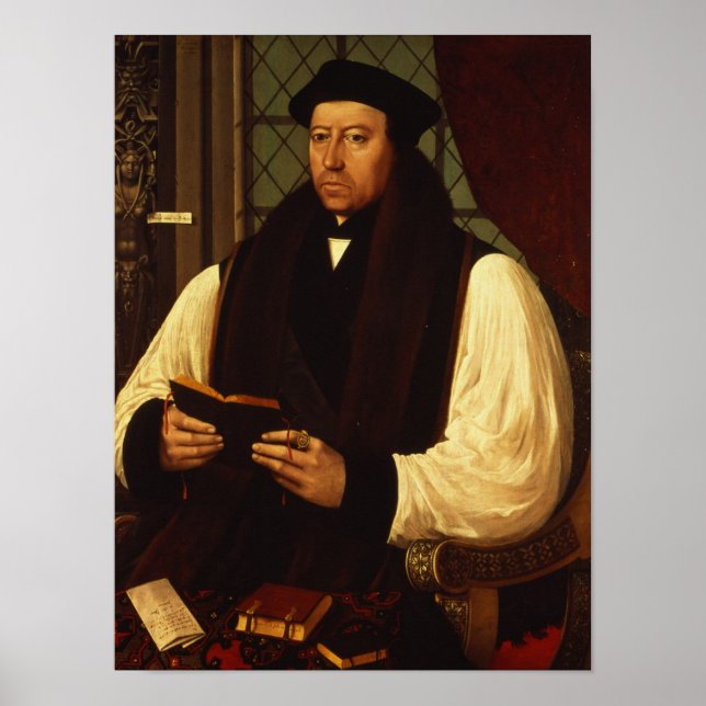 Affiche Portrait de Thomas Cranmer 1546 (Devant)