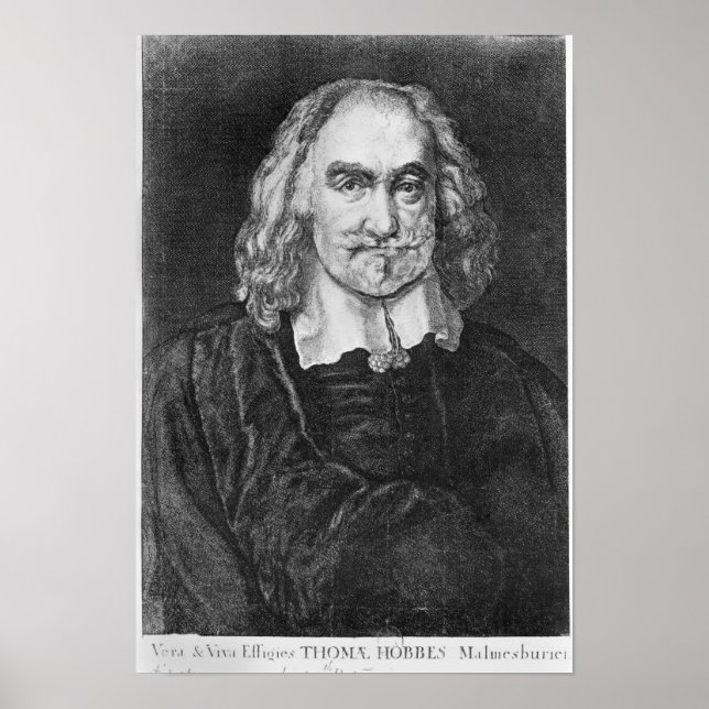 Affiche Portrait de Thomas Hobbes (Devant)