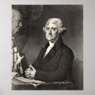 Affiche Portrait de Thomas Jefferson