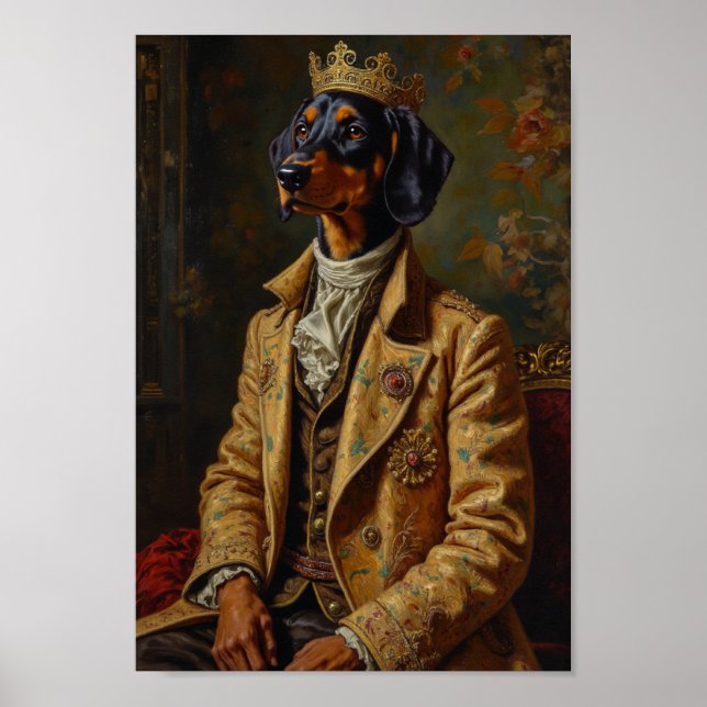 Affiche Portrait de Treeing Walker Coonhound Royal (Devant)