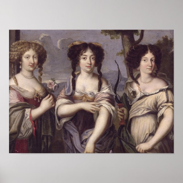 Affiche Portrait de trois nièces de cardinal (Devant)