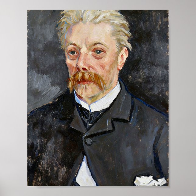 Affiche Portrait de Van Gogh de l'homme à la moustache (Devant)