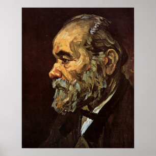 Affiche Portrait de vieil homme avec barbe par Vincent van