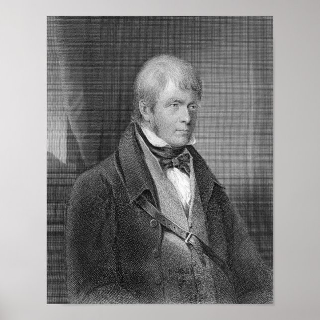 Affiche Portrait de Walter Scott (Devant)
