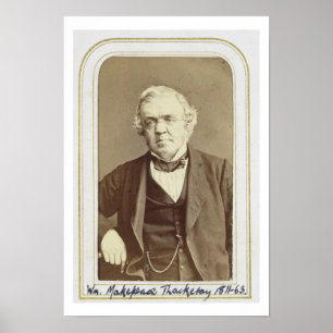 Affiche Portrait de William Makepeace Thackeray (1811-63)