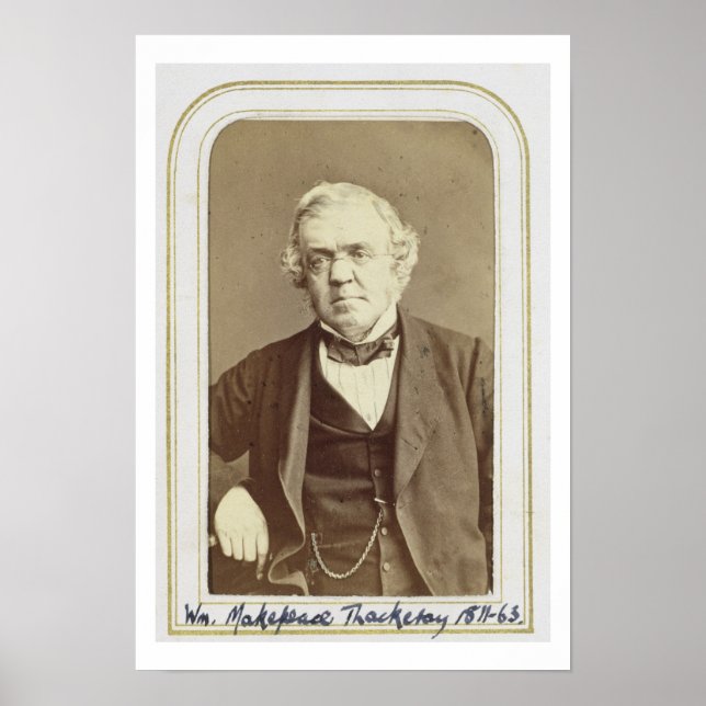 Affiche Portrait de William Makepeace Thackeray (1811-63) (Devant)