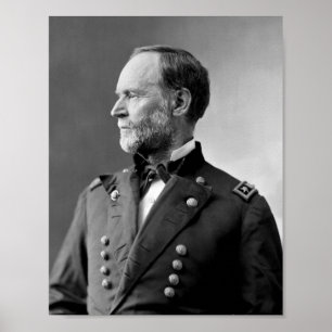 Affiche Portrait de William Tecumseh Sherman