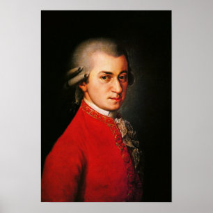 Affiche Portrait de Wolfgang Amadeus Mozart