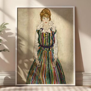 Affiche Portrait d'Edith par Egon Schiele Fine Art