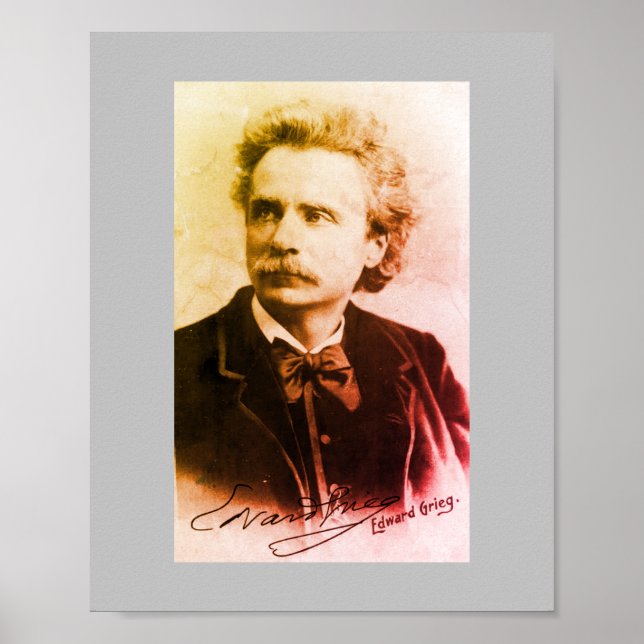 Affiche Portrait d'Edvard Grieg (Devant)