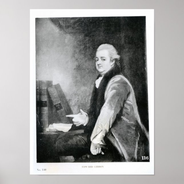 Affiche Portrait d'Edward Gibbon (Devant)
