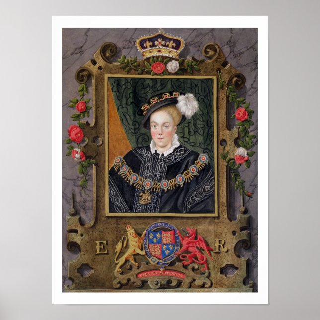 Affiche Portrait d'Edward VI (1537-53) King of England, a (Devant)