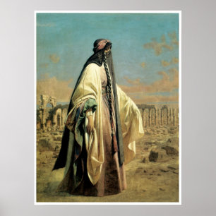 Affiche Portrait d'EL Mezrab (Palmyra) 1859 de Jane Digby