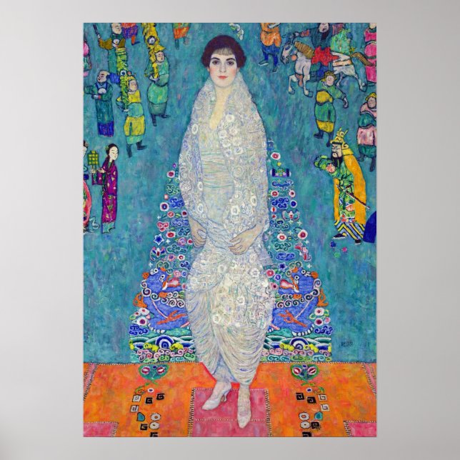 Affiche Portrait d'Elisabeth Lederer, Gustav Klimt (Devant)