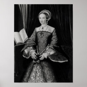 Affiche Portrait d'Elizabeth I quand princesse c.1546