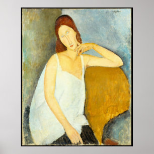 Affiche Portrait d'épouse d'Amedeo Modigliani