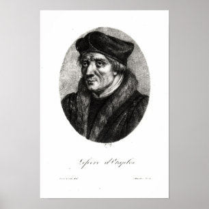 Affiche Portrait des d'Etaples de Jacques Lefevre