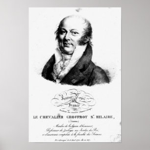 Affiche Portrait d'Etienne Geoffroy Saint-Hilaire