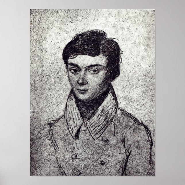 Affiche Portrait d'Evariste Galois (Devant)