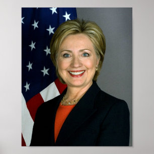 Affiche Portrait d'Hillary Clinton
