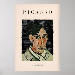 Affiche Portrait d'homme de Picasso Style Cubiste Impressi